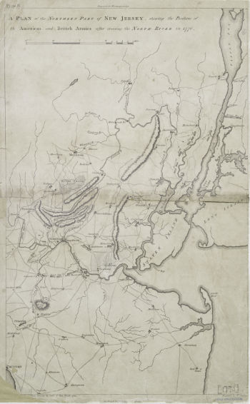 1807 plan of the northern part of New Jersey